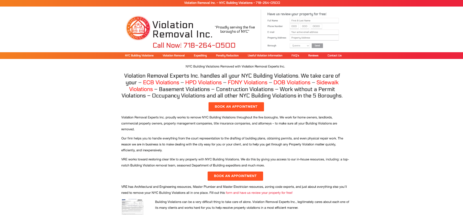 Violation Removal Experts Inc.