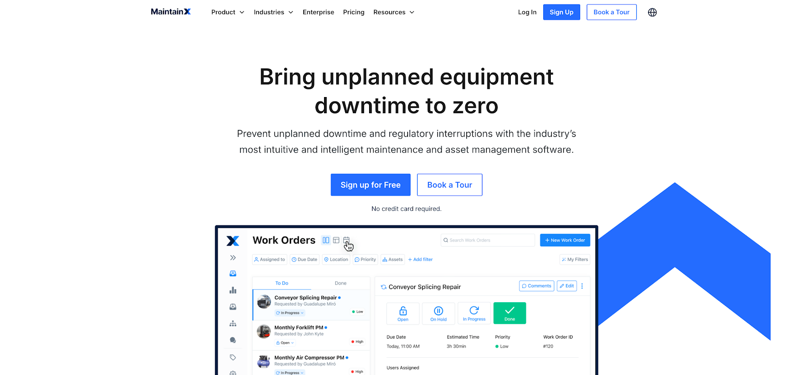 MaintainX - key features preventive maintenance