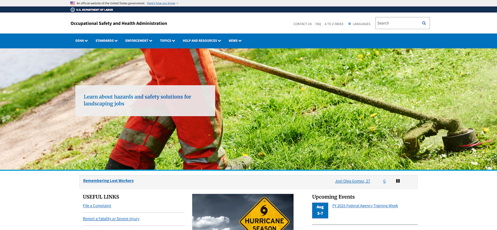 health and safety 0/2–5 osha requirements 0/1–2 top priority 0/1–3
