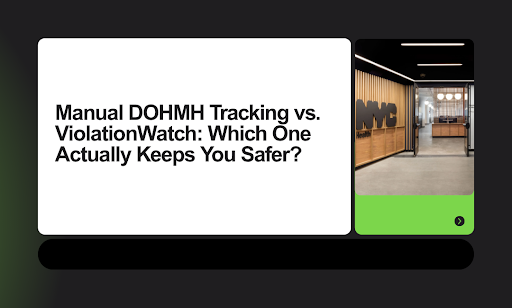 Manual DOHMH Tracking vs ViolationWatch