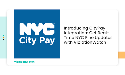 CityPay NYC Integration Fine Updates