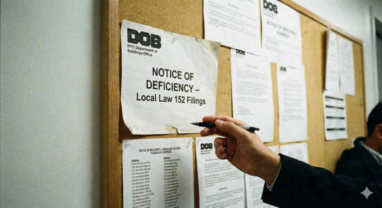 DOB Issues More Notices Of Deficiency For Local Law 152 Filings